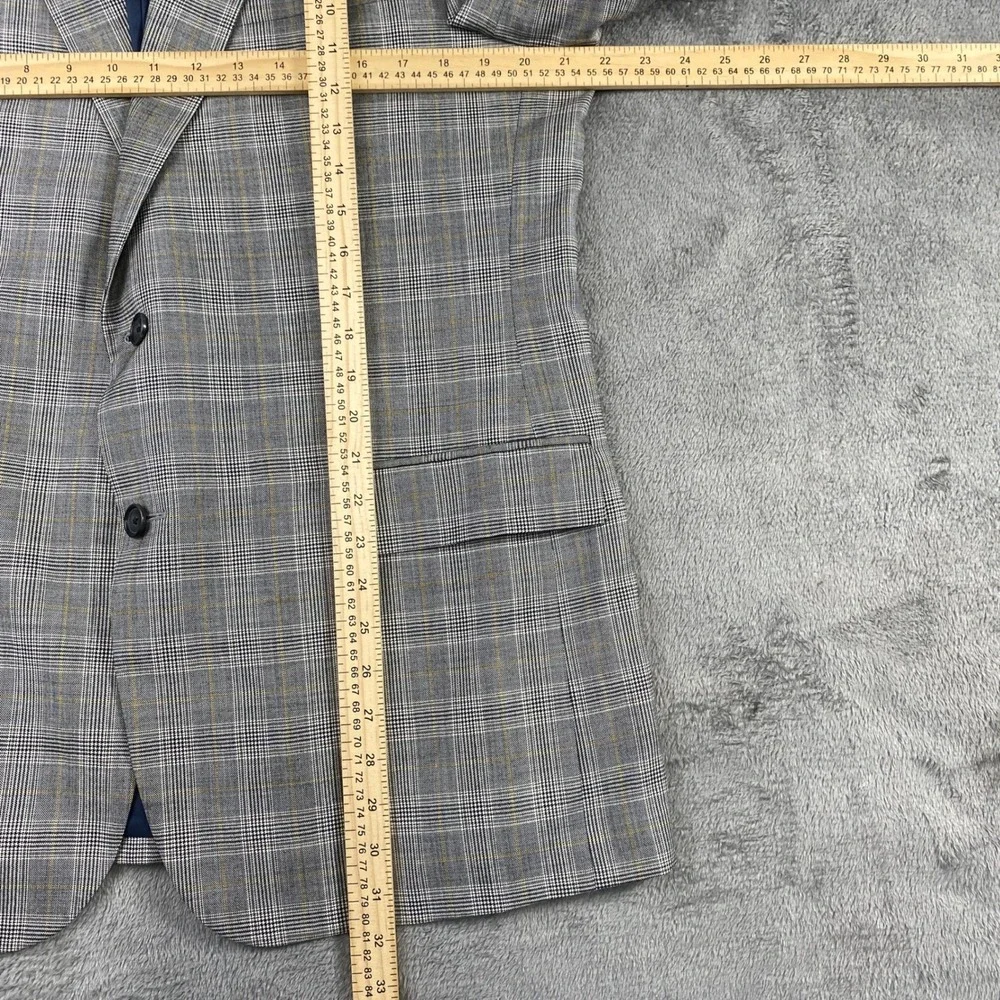 Brooks Brothers Sport Coat Mens 42R Grey Glen Plaid‎ 1818 Madison E. Thomas Wool